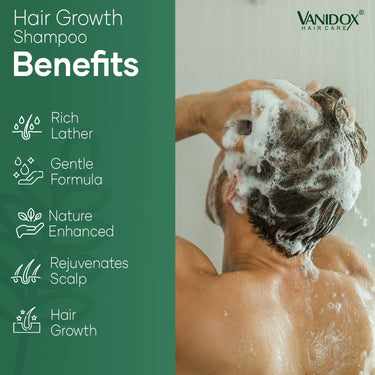 Carbonic Acid Shampoo, DHT Blocker, Sulfate-Free, Hair Growth, Biotin, 16oz